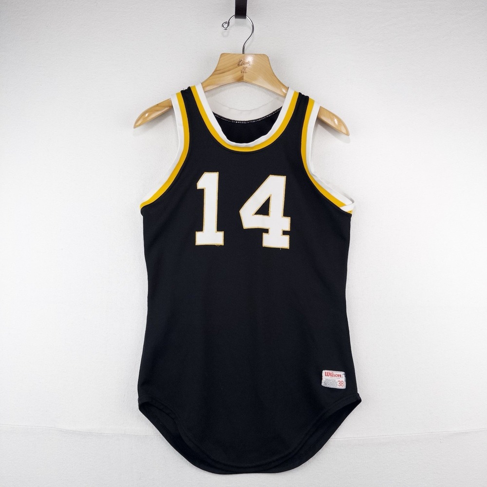 60's Vtg Wilson Made In USA Basketball Jersey Double Sided Number 14 Medium